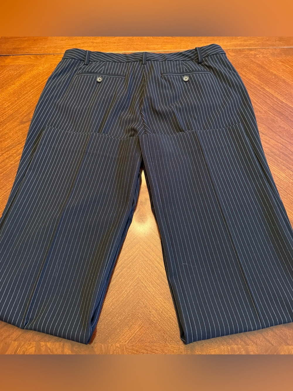 The Limited Pants Black Pinstripe Boot Cut Pants Size - 12 - Picture 8 of 12